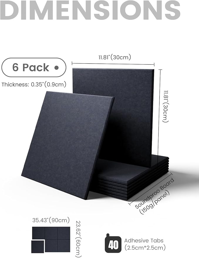 Fluxynara Large Felt Bulletin Board 36" x 24" Cork Board Alternative-6 Pack - Image 2