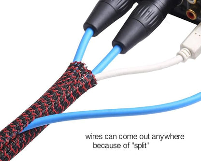 Alex Tech 25ft - 3/4 inch Cord Protector Wire Loom Tubing Cable Sleeve Split - Image 3