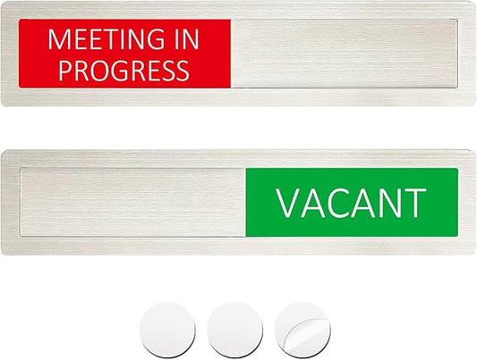 Vacant Meeting in Progress Privacy Sign, Vacant Occupied Sign by LoYinLo
