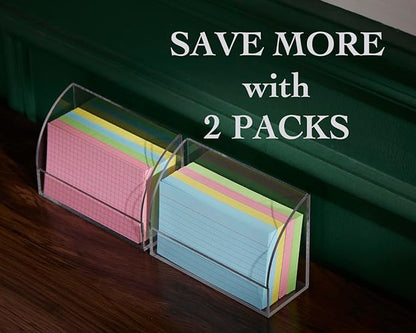 SEVENY 1 PACK 3x5 Acrylic Index Card Holder Business Card Display Stand - Image 4