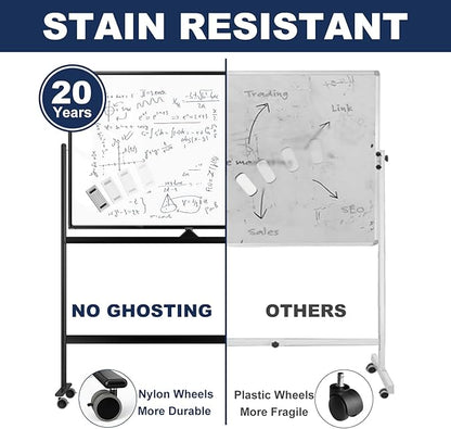 Large Dry-Erase Rolling Magnetic Whiteboard - Image 5