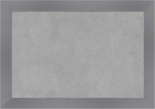 Amanti Art Grey Framed Magnetic Board 14x20 Small Vision Board by AmantiArt