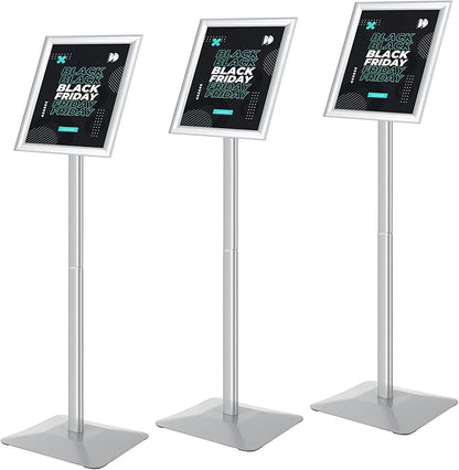 Golemas Sign Stand for Display, 11lbs Integrated Rod Heavy Duty Pedestal Floor by Golemas