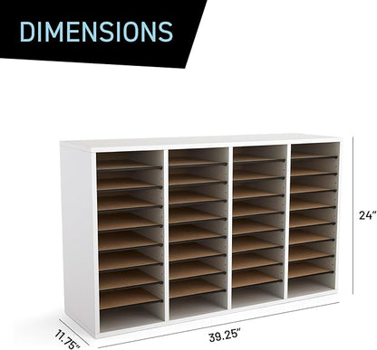Safco Wooden Paper and Mail Organizer - Image 3