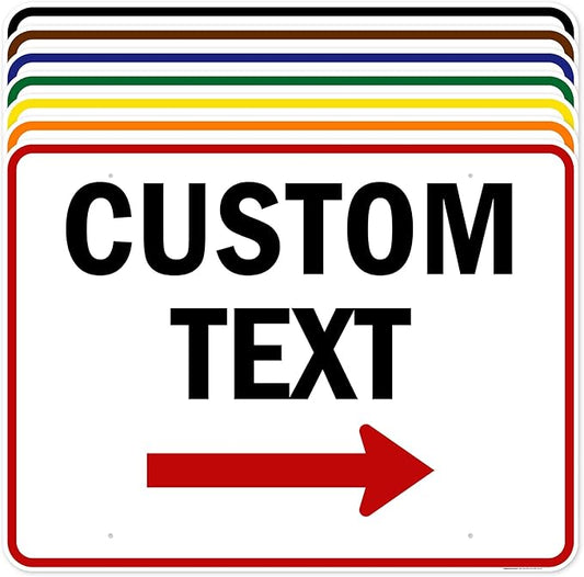 Custom Arrow, Custom Directional Sign, Right Arrow, 36x48 Inches, Rust Free by MySignCenter