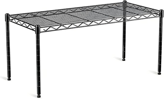 VANZBON 1-Tier Wire Shelf Rack, Single Metal Shelves Rack, Height Adjustable by Vanzbon