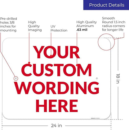 Custom Sign, Personalized Metal Signs, Customize - Image 3