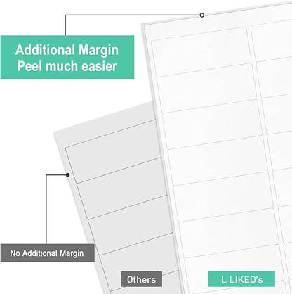 L LIKED Printable Address Labels, 15000 Labels, 30 per Sheet, Blank Mailing - Image 7