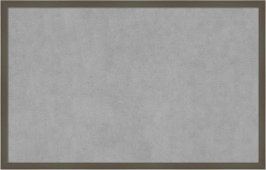 Amanti Art Grey Framed Magnetic Board 21x33 Large Vision Board by AmantiArt