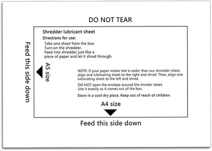 Ansoon Paper Shredder Lubricant Lubricating Sheets, Paper Shredder Oil - Image 2