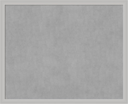 Amanti Art Silver Framed Magnetic Board 35x43 X-Large Vision Board by AmantiArt