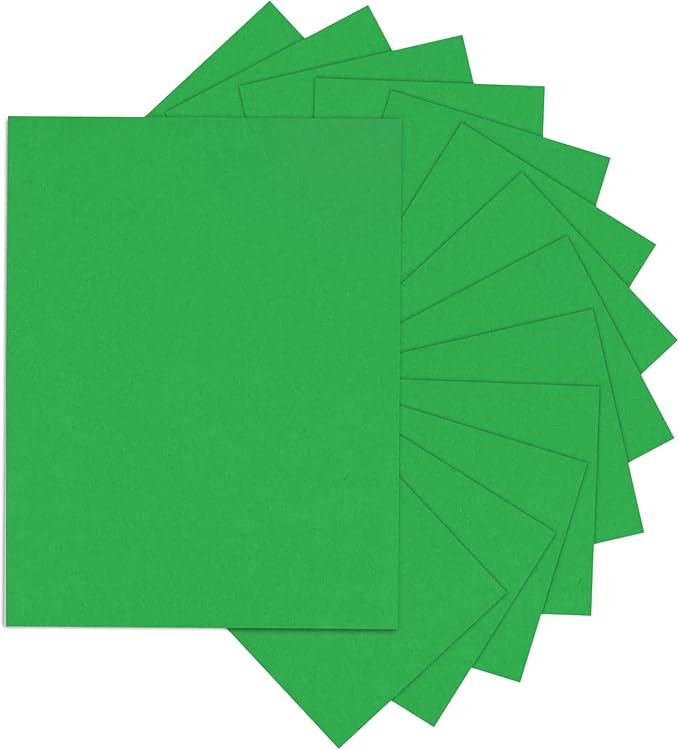 Forest Green Cardstock 8.5 x 11 Thick Printer Paper, Goefun 24 Sheets 80lb by Goefun