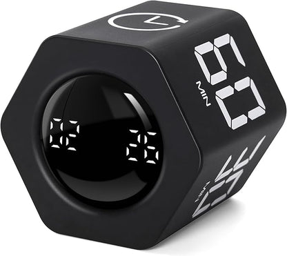 Exlliy Productivity Timer 1, 60 Minutes Preset, Desk Cube Timer by Exlliy
