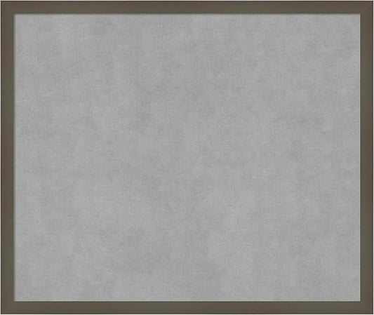 Amanti Art Grey Framed Magnetic Board 21x25 Medium Vision Board by AmantiArt