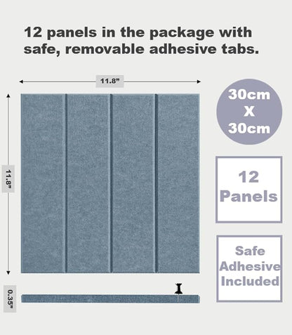 DECORITA Felt Bulletin Board Tiles | Modern Cork Board Alternative | Large Cork - Image 4