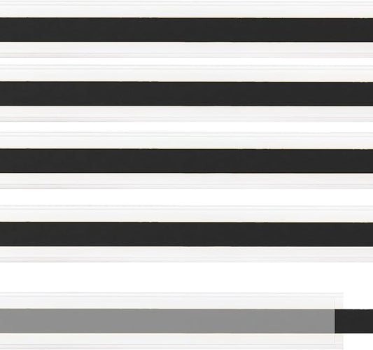 60 Pcs 47.8 x 1.37 Inch Shelf Label Strips Black Clear PVC Ticket Channel Back by LECEHIVO