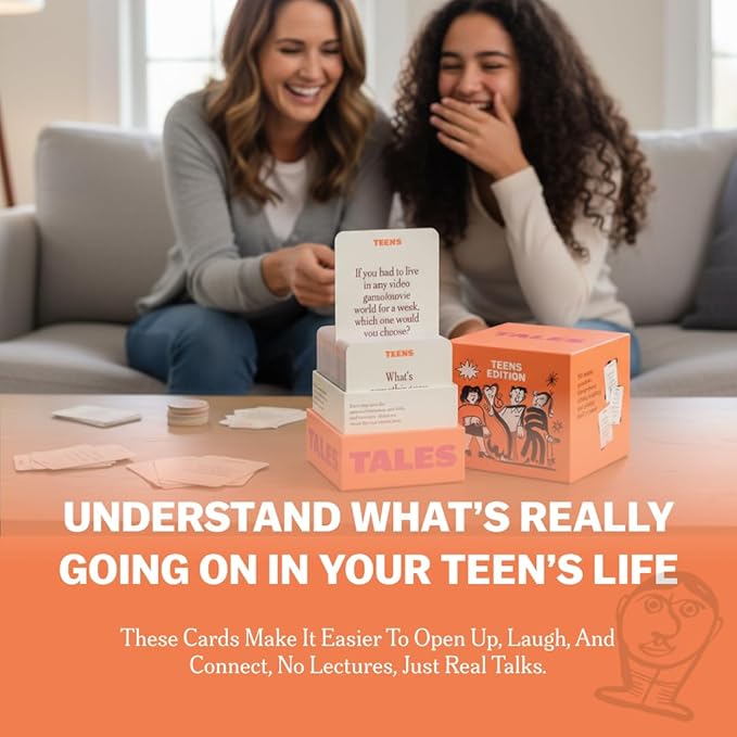 TALES Conversation Cards, Teens Edition 150 Count, Fun Family Games - Image 2