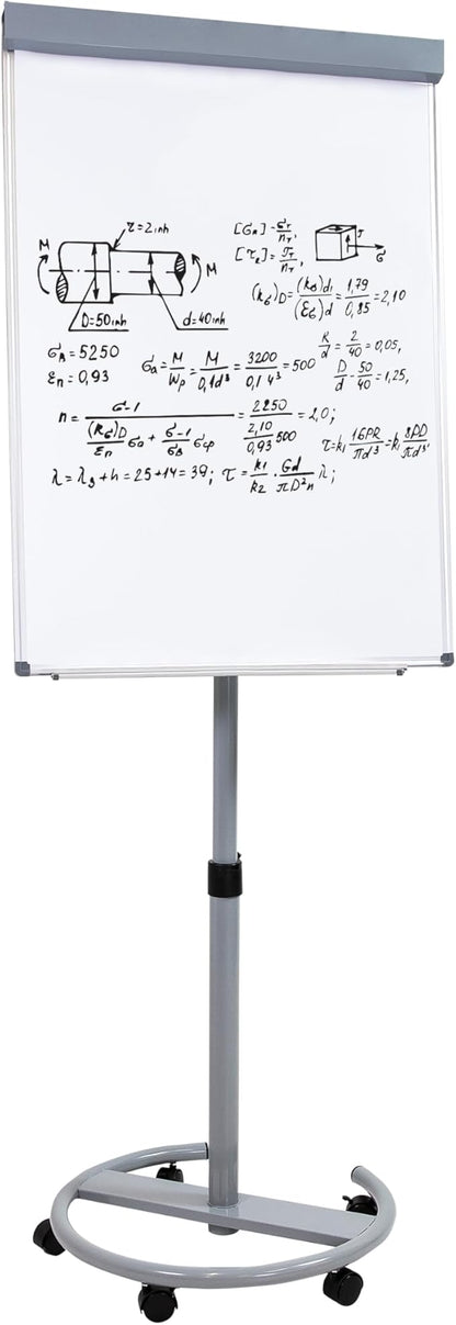 Sunnydaze Adjustable Magnetic Whiteboard Easel – Rolling Dry Erase Board - Image 5