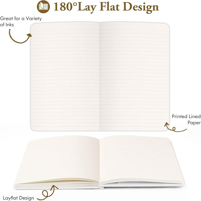 Huhuhero Lined Notebook Journal, 120Gsm Thick Paper College Ruled Journal - Image 5
