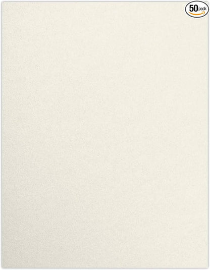 LUXPaper 8.5" x 11" Paper | Letter Size | Quartz Metallic | 80lb. Text | 50 Qty by LUXPaper