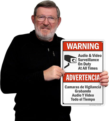 SmartSign 18 x 12 inch “Warning - Image 2