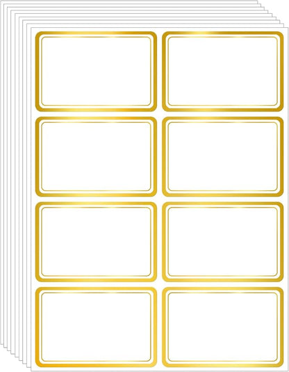 Yeachlaing 2" x 3" 200 PCS Name Labels, Waterproof Blank Name Tag Stickers by Yeachlaing