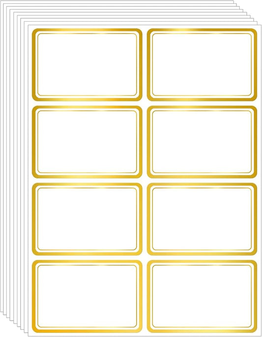 Yeachlaing 2" x 3" 200 PCS Name Labels, Waterproof Blank Name Tag Stickers by Yeachlaing