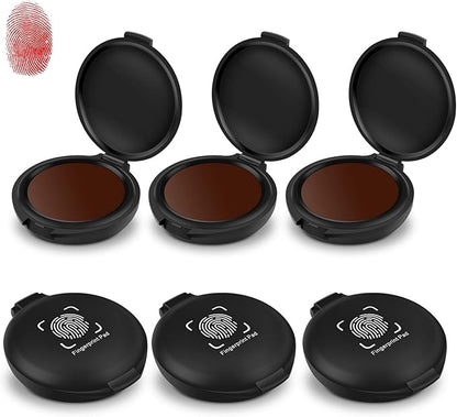 ERKOON 6 Pack Fingerprint Ink Pads, Thumbprint Ink Pad by ERKOON