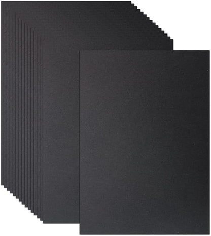LIVHOLIC 100 Sheets Black Colored Card Stock Paper 92LB 250GSM A4 Thick by Livholic-Rosebluebell