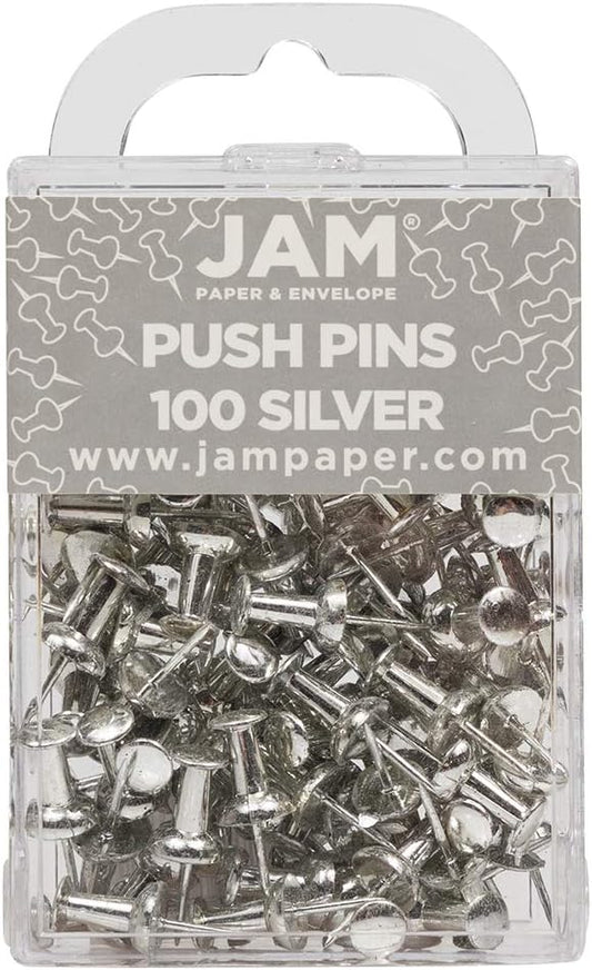 JAM PAPER Colorful Push Pins by JAMPaper