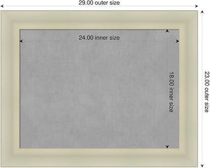 Amanti Art Silver Framed Magnetic Board 23x29 Medium Vision Board - Image 2