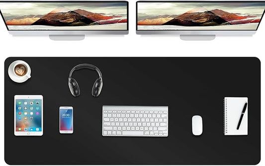 Boutilon Leather Desk Pad Protector, Non-Slip Mouse Pad, Laptop Desk Pad by Boutilon