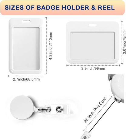 Custom Badge ID Card Holder Personalized Retractable Badges Reel Clip - Image 3
