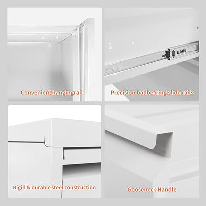 IKIMI 5 Drawer File Cabinet - Image 7