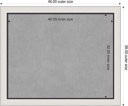 Amanti Art Silver Framed Magnetic Board 38x46 X-Large Vision Board - Image 2