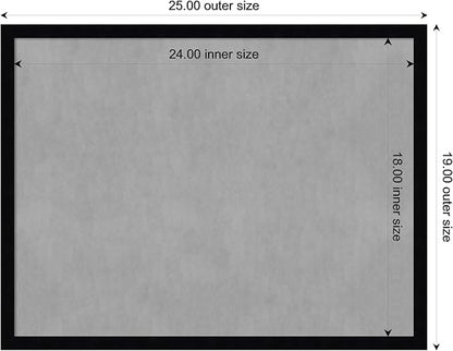 Amanti Art Black Framed Magnetic Board 19x25 Medium Vision Board - Image 4