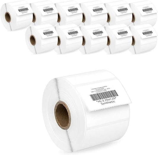 HOUSELABELS 2.25" x 1.25" Address Labels on 1" Core in Polypropylene Compatible by HouseLabels