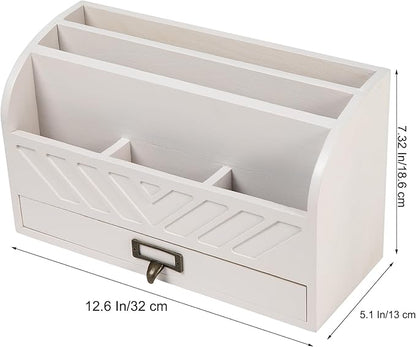 VERGOODR Solid Wooden Desk Drawer Organizer Desktop File Sorter, Desktop Mail - Image 5