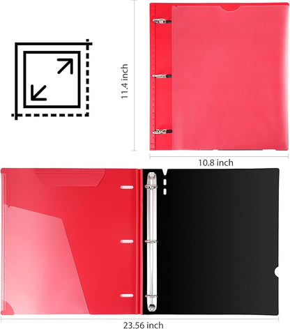 WOT I 1 Inch Telescoping 3 Ring Binder 12 Pack, Expandable Flexible Binder - Image 7