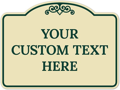 Custom Decorative Sign, Personalized Metal Sign by SigoSigns