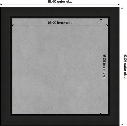 Amanti Art Black Framed Magnetic Board 19x19 Small Vision Board - Image 3
