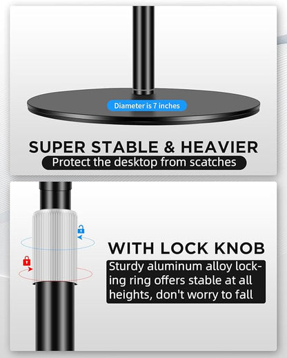 Nycetek Webcam Stand, Light Stand Tripod - Image 3
