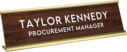 Custom Engraved Desk Plate | Personalized by 904Custom