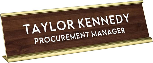 Custom Engraved Desk Plate | Personalized by 904Custom