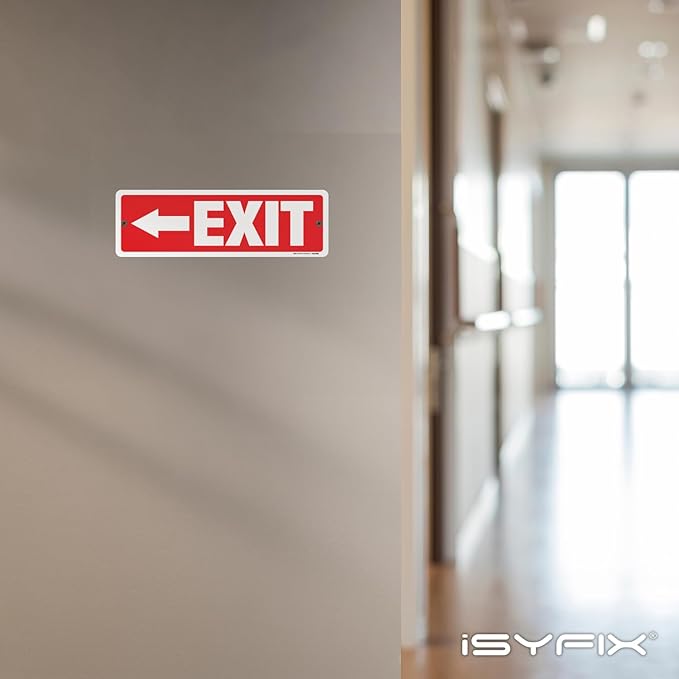 iSYFIX Exit Signs 12 Pack 12x4 Inch - Image 4