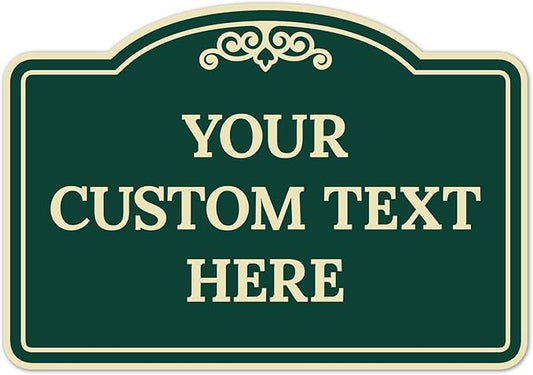 Custom Decorative Sign, Personalized Metal Sign by SigoSigns