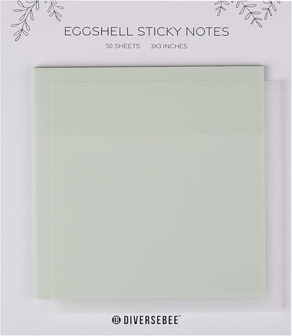 DiverseBee 50 Sheets Pastel Transparent Sticky Notes, 3x3” Clear Sticky Tabs by DiverseBee