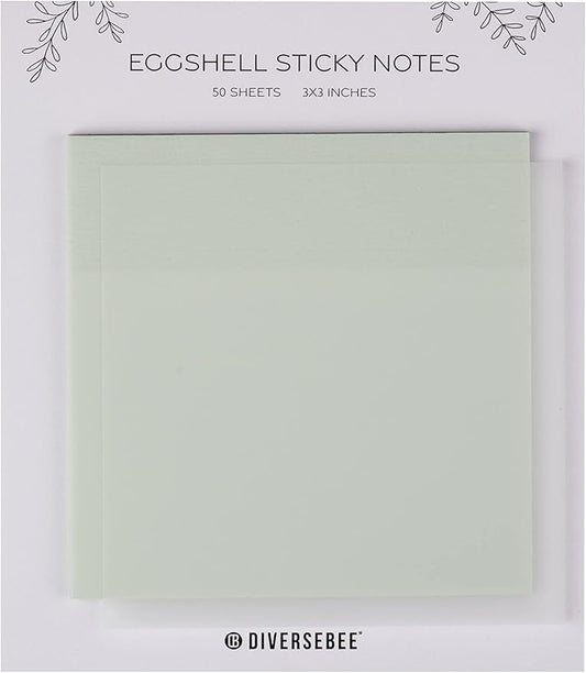 DiverseBee 50 Sheets Pastel Transparent Sticky Notes, 3x3” Clear Sticky Tabs by DiverseBee