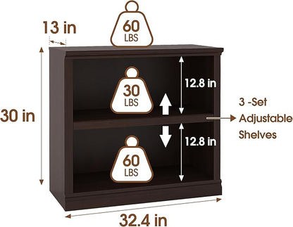 Bevfint Bookcase, Open Storage Book Cases/Shelves, Floor Standing Indoor - Image 2