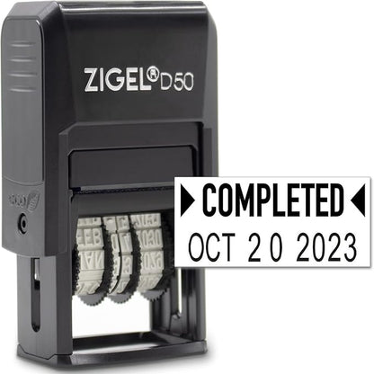 ZIGEL D50 Date Stamp with Completed by ZIGEL